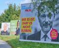 Bild: Annette Riedl
Wahlplakate soweit das Auge reicht. Um die Werbung zu finanzieren, setzen die Parteien im Wahlkampf auf Großspenden.