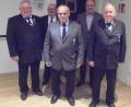 Bild: rfi
Richard Berger, Max Kick, Hubert Schönberger, Bürgermeister Ludwig Gürtler und (von links) bei der Kreiskriegerversammlung in Tännesberg.