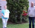 Bild: ksi
Stefan Leiter gratulierte Ingrid Hogen zum Jubiläum.