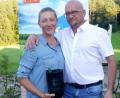 Bild: Hirsch
Constanze Vogl (links) und Thomas Wiederer (rechts) sind die neuen Vereinsmeister des Golf- und Landclubs Oberpfälzer Wald.
