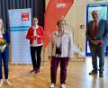 Bild: Eichl
Nicole Bäumler (Mitte) übernimmt den Vorsitz des SPD-Kreisverbandes. Mit im Bild der engere Vorstand: Sebastian Dippold, Jürgen Kürzinger, Thorsten Hallmann, Maria Sauer, Johanna Krauß, Günter Stich (von links).