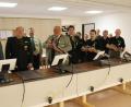 Bild: dl
Am neuen Schießstand des Schützenvereins „Schloßfalke“ Pertolzhofen wurde das 62. Gauschießen eröffnet.