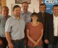 Bild: CSU Bad Neualbenreuth/exb
Die neue Führungsspitze der CSU Bad Neualbenreuth mit Christian Hebert sowie Christian Schnurer und Daniela Altnöder (vordere Reihe).