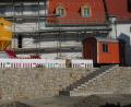 Bild: kgg
Vorübergehend pausiert werden musste bei er Baustelle am Cäcilienplatz.