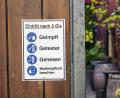 Bild: Hösamer
Die 3-G-Regelung gilt im Kreis Schwandorf unter anderem für Gaststätten. Darauf verweist dieses Schild am Eingang zu einem Biergarten.