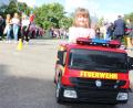 Bild: Dominik Dorner/exb 
Die Feuerwehren Gösselsdorf, Rottendorf und Trisching gründen gemeinsam eine Kinderfeuerwehr. Das Fahren konnte schon einmal geübt werden.