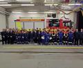 Bild: jma
Die Teilnehmer aus insgesamt neun Feuerwehren beim Wissenstest in Grafenwöhr.