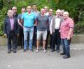 Bild: rlö
Deutlich verjüngt zeigt sich die Führungsriege der Riglasbrünner um die neu gewählten Vorsitzenden Christan Stöcklmeier und Stefan Karg (vorne, Zweiter und Dritter von links).