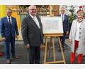 Bild: Petra Pintscher/exb
Bei der Verabschiedung von Dagmar Voß und Roland Albert, die beide mit "Architekten" der Tirschenreuther Gartenschau waren, dankte auch Bürgermeister Franz Stahl für die Leistungen. Im Bild (von links) Umweltminister Thorsten Glauber, Roland Albert, Franz Stahl und Dagmar Voß.