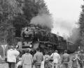 Bild: lg
Die Einfahrt der gewaltigen Dampflokomotive aus der Vorkriegszeit im Linder Bahnhof nutzten viele Fotofreunde für eine historische Aufnahme.