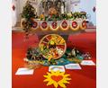 Bild: ld
Der Erntedankaltar in der Kirche in Nagel.