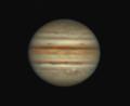 Bild: Sternwarte Tirschenreuth/exb
Riesenplanet Jupiter. Aufgenommen Mitte September mit dem großen 60 cm-Spiegelteleskop der Sternwarte. Hermann Schwarzer von der Astro-AG nahm Bilder mit einer Spezialplanetenkamera auf, Sternwarten-Leiter Peter Postler betreute die Aktion.