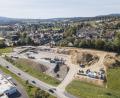 Bild: dtr
Die Baustelle für den neuen Kaufland-Markt an der Bayreuther Straße nimmt Gestalt an.