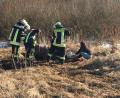 Bild: flm
In einer misslichen Lage befand sich "Bolita" am Sonntagnachmittag. Kräfte der Feuerwehr mussten anrücken und das Tier aus einem Sumpf befreien. Im Bild auch Annika Gradl und Johannes Mayer vom Reitverein.