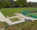 Bild: rn
Das Umfeld der Soccer-Arena (rechts) neben dem B-Platz des SCE hat eine attraktive Gestaltung erhalten.