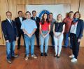 Bild: Inge Püschner/exb
Das neu gewählte Vorstandsteam der Wasserwacht Tirschenreuth: (von links) Ralf Püschner, Robert Wolfrum, Felix Fichtner, Michael Bartsch, Sabrina Scharnagl, Peter Faget, Laura Wach, Martin Höfler und Kathrin Thoma.