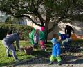 Bild: cro
Eine reiche Apfelernte für den Flossenbürger Kindergarten, die Grundschule und die Gemeinde aus dem „Garten der Gemeinde“.