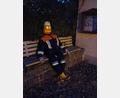 Bild: Manfred Scharnagl/exb
Ein „Halloween-Schreck“ am Feuerwehrhaus.