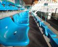 Archivbild: Reiner Fröhlich
Die Sitze im Amberger Eisstadion bleiben am Sonntagabend leer. Das Bayernliga-Spiel der Lions gegen den TSV Erding wurde abgesagt.