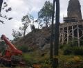 Bild: Gerald Reiter/exb
Seit Jahren ist die Burgruine Reichenstein bei Stadlern eine Baustelle. Corona hat den Fortschritt noch etwas verzögert, aber 2022 soll die Sanierung abgeschlossen werden.