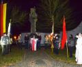 Bild: ü
In Kirchenthumbach zelebriert Pfarrer Augustin Lobo den Volkstrauertag.
