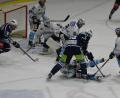Archivbild: gb
Für die Heimspiele der Blue Devils Weiden (Szene aus der Partie gegen den SC Riessersee, 5:0) gilt ab sofort die 2G-Regel.