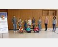 Bild: Nordbayerischer Musikbund/exb
Im Bild: (von links) Prüfer Jonas Bäumler, Ludwig Pinzer, Hannah Schöner, Emma Geiß (alle Musikverein Wiesau), Marie Gorthan (Wiesau), Viktoria Meindl (Grenzlandbuam Bärnau), Prüferin Laura Bäumler und Kreisvorsitzende Christine Ullrich sowie (sitzend, von links): Adrian Scharnagl (Musikverein Ernestgrün) sowie Veronika Konz und Jakob Burger (Wiesau).