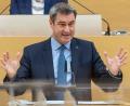 Bild: Peter Kneffel/dpa
Ministerpräsident Markus Söder (CSU) hält im bayerischen Landtag seine Regierungserklärung zur Corona-Pandemie.