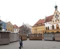 Bild: Wolfgang Steinbacher
Blick auf die Buden des Amberger Weihnachtsmarktes. Die Weihnachtsmärkte in Bayern wurden am Freitag Pandemie bedingt abgesagt.