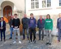 Bild: Fabian Polster/Landratsamt/exb
Die "Neuen" und die Geehrten zusammen mit dem Landkreischef und Vertretern der Personalverwaltung und des Personalrates. Von links: Personalchef Walter Brucker, Personalratsvorsitzende Ramona Wiesent, Michael Betz, Luca Braun Konrad Arnold, Leo Krogmann, Max Bindl, Charlotte Förster und Landrat Roland Grillmeier.