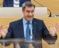 Archivbild: Peter Kneffel/dpa
Markus Söder (CSU) spricht im bayerischen Landtag.