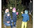 Bild: pop
Kinder wie Luca, Leonie und Michael dürfen ihre Wünsche und Hoffnungen an die Bäume im Schmidmühlener Sternenwald hängen.