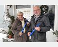 Bild: nza
Bei der Sammlung verteilte das Team um Petra Andraschko und Bernd Wagner an alle Spender Schuhlöffel. Auf diesem Weg fanden über 500 davon neue glückliche Besitzer.