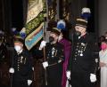 Bild: ads
In ihre Tracht zogen die Bergknappen mit ihrer Fahnenabordnung zu ihrer kirchlichen Barbarafeier in die Georgskirche .