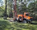 Bild: AZ
Schweres Gerät im Wald. Die Firma Godelmann hat Probebohrungen auf dem Friedrichsberg veranlasst.