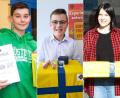 Bildmontage: Oberpfalz-Medien/Marina Gube, Bilder: Domes-Rosner, Baierl, Kathrin Hennig
Beim Landeswettbewerb "Experimente antworten" haben drei Schüler aus Weiden und dem Landkreis Neustadt/WN den Superpreis erhalten. Von links: Lukas Rosner (12), Lorenz Baierl (13) und Ariane Schwemin (13).
