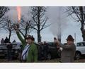 Bild: kro
Eindrucksvolle Feuerstöße präsentierten die "Ringelstein"-Böllerschützen am Neujahrstag beim Grenzlandturm.