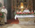Bild: jzk
Kirchenpfleger Reinhard Herr und Gemeindereferent Jochen Gößl (von links) trugen den Jahresrückblick vor.