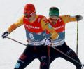 Bild: Karl-Josef Hildenbrand/dpa
Eric Frenzel links) und Fabian Rießle verpassten knapp die Medaillen.