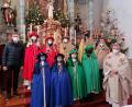 Bild: Melanie Thaller/exb
Am 6. Januar ministrierten in Schlammersdorf die Ministranten als Caspar, Melchior und Balthasar.