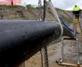 Bild: Carsten Rehder/dpa
Noch ist es im Landkreis Neustadt nicht soweit. Das Bild zeigt Arbeiten an der Stromtrasse Nord-Link bei Büsum.