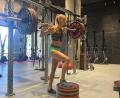 Bild: Schwab
Corinna Schwab an der Langhantel Krafttraining auf Gran Canaria ist angesagt.