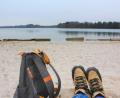 Bild: Evi Wagner
Wanderpause am Strand.