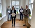 Bild: Johannes Lohrer/exb 
André Meidenbauer, Sabrina Reiner, Franz Xaver Huber und Oberbürgermeister Andreas Feller (von links) stellten das neue VHS-Programm vor.