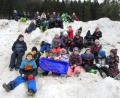 Bild: Grundschule Immenreuth/exb
Viel Spaß hatten die Grundschüler beim Rodeln am Skihang des Tannenbergs.