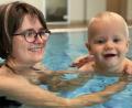 Bild: kro
Auch Baby-Schwimmkurse bietet der "Froschzirkus" an.