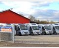 Bild: Lanik
Die Wohnmobile der Firma Lanik in Rosenberg stehen bereit. Der Verkauf floriert, die Vermietung aber läuft nur langsam an.