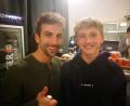 Bild: hai
Julian Veigl und Parcoursrunner Beni Grams (links) in einer Pause.
