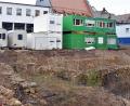 Bild: Stephan Huber
Derzeit dient das Bürgerspital-Areal an der Bahnhofstraße als Container-Lager für die benachbarte Baustelle der Drei Höfe. Ein Bürgerrat soll für das Grundstück die vorhandenen Ideen bündeln.