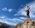 Bild: Lindner 
Jonas Lindner auf einem Felsen im Zion National Park im Südwesten Utahs, an der Grenze zu Arizona.